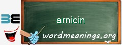 WordMeaning blackboard for arnicin